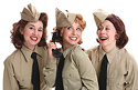 Judy Fitzgerald, Claci Miller, and Cynthia Collins in the Georgia Ensemble Theatre production of Sisters of Swing